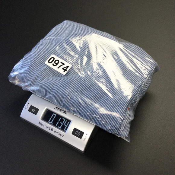 Vintage Women's GV pinstriped Blue high waisted Jeans Shorts, Size M,L Blue‎ - Picture 10 of 10